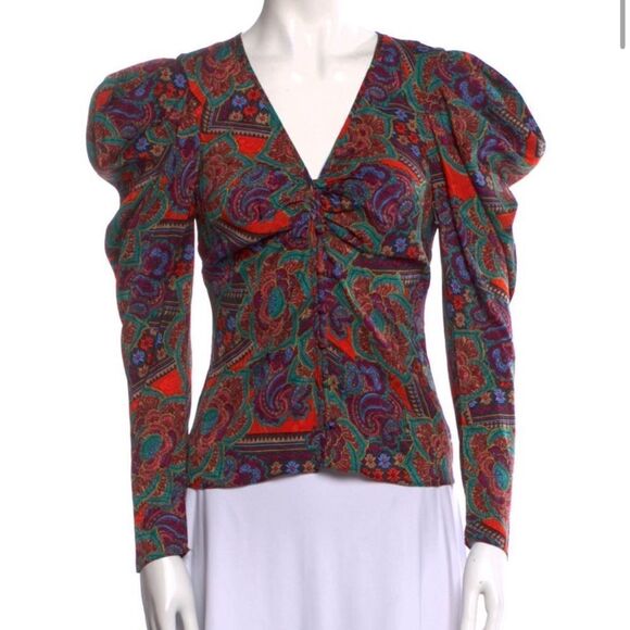 Veronica Beard Printed Blouse